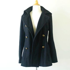 Black Wool Pea Coat